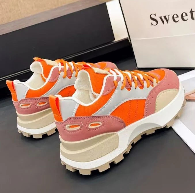 Debby - Baskets stylées pour femmes au design color block très confortable
