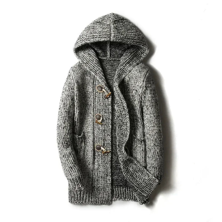 Cardigan à capuche en maille épaisse pour hommes - Marlow
