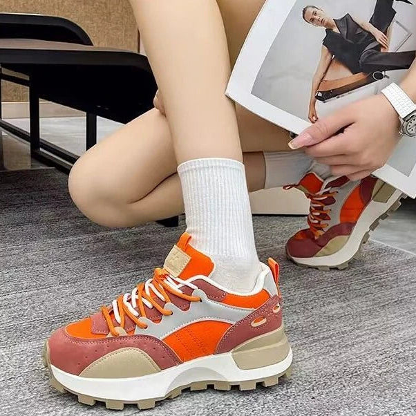Debby - Baskets stylées pour femmes au design color block très confortable
