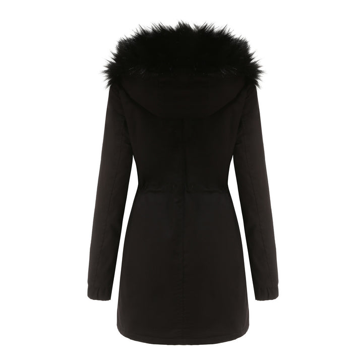 Sara - Manteau Parka Femme Mi-long avec Col en Fourrure Chic