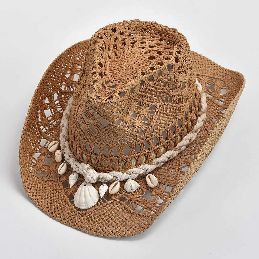 Chapeau de paille Coquillage côtier