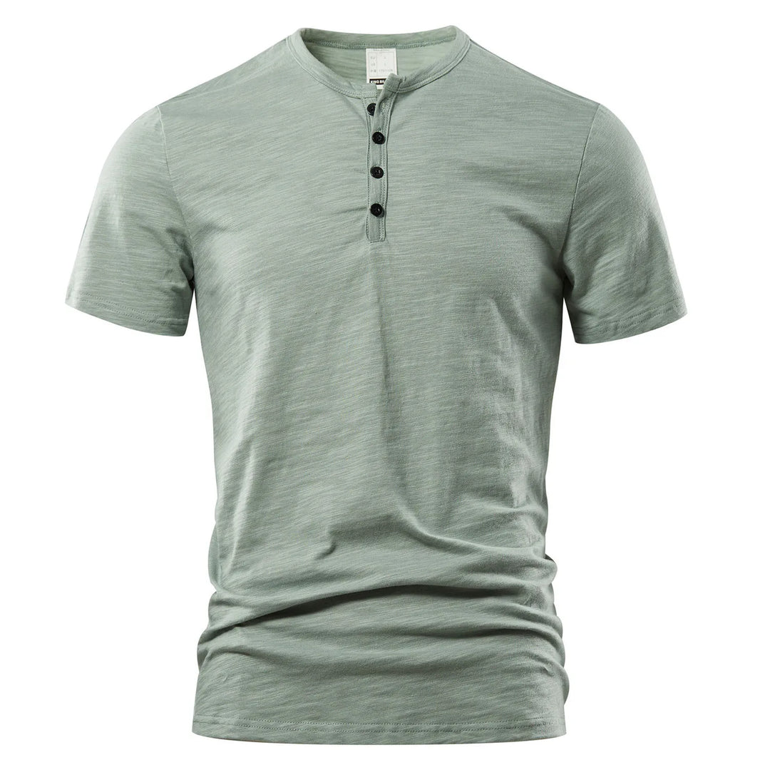 T-shirt Henley pour homme - décontracté et classique