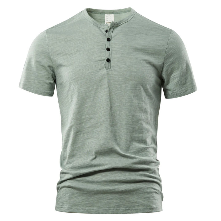 T-shirt Henley pour homme - décontracté et classique