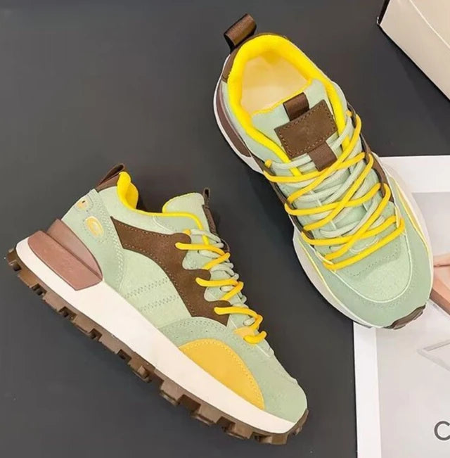 Debby - Baskets stylées pour femmes au design color block très confortable