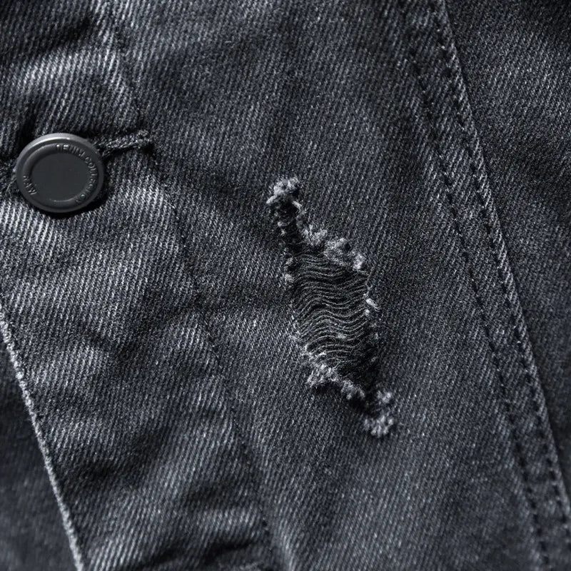 Veste à capuche en denim pour hommes - Shinji