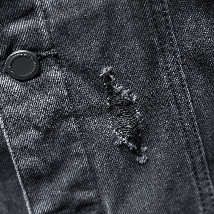 Veste en jean pour homme avec capuche moderne - Elrick