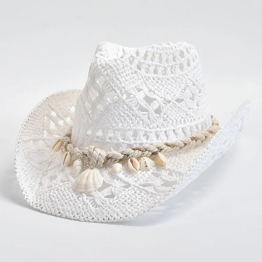 Chapeau de paille Coquillage côtier