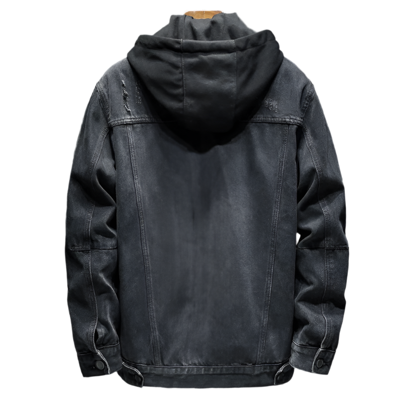 Veste en jean pour homme avec capuche moderne - Elrick