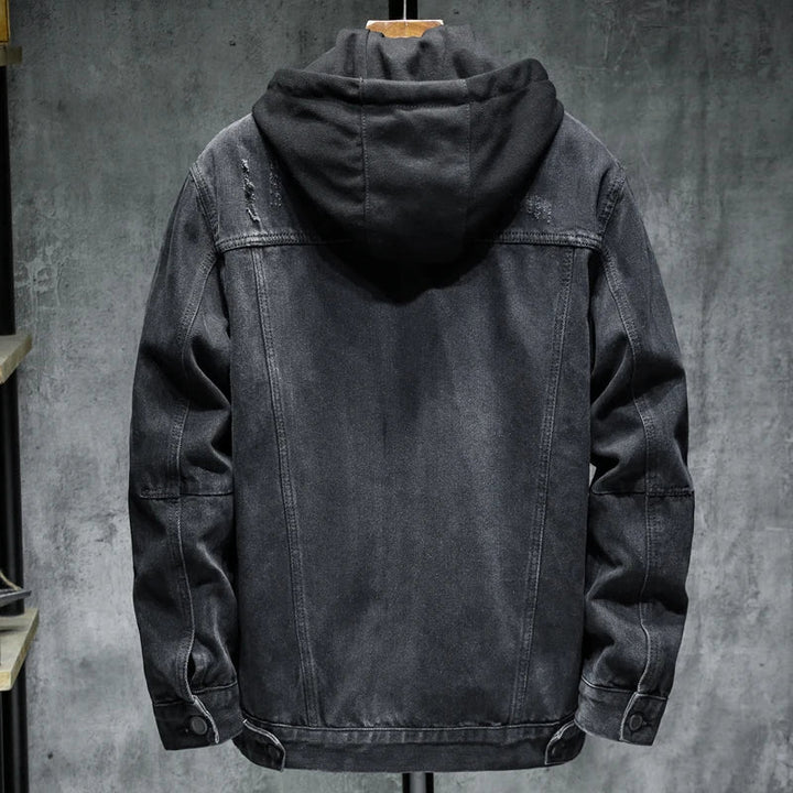 Veste en jean pour homme avec capuche moderne - Elrick