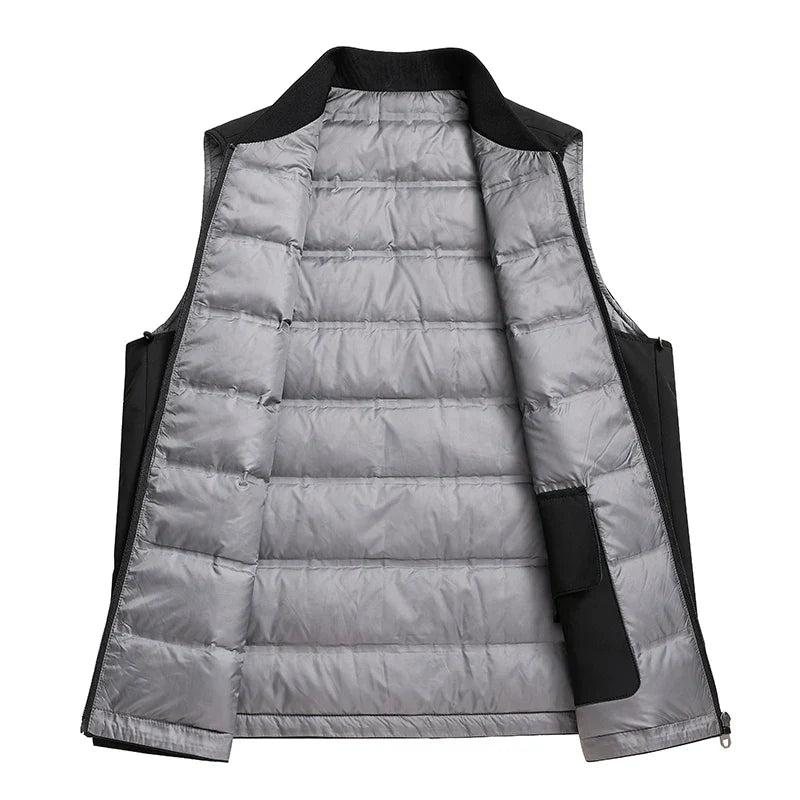 Manteau matelassé imperméable végétalien avec fermeture éclair dissimulée - Soren