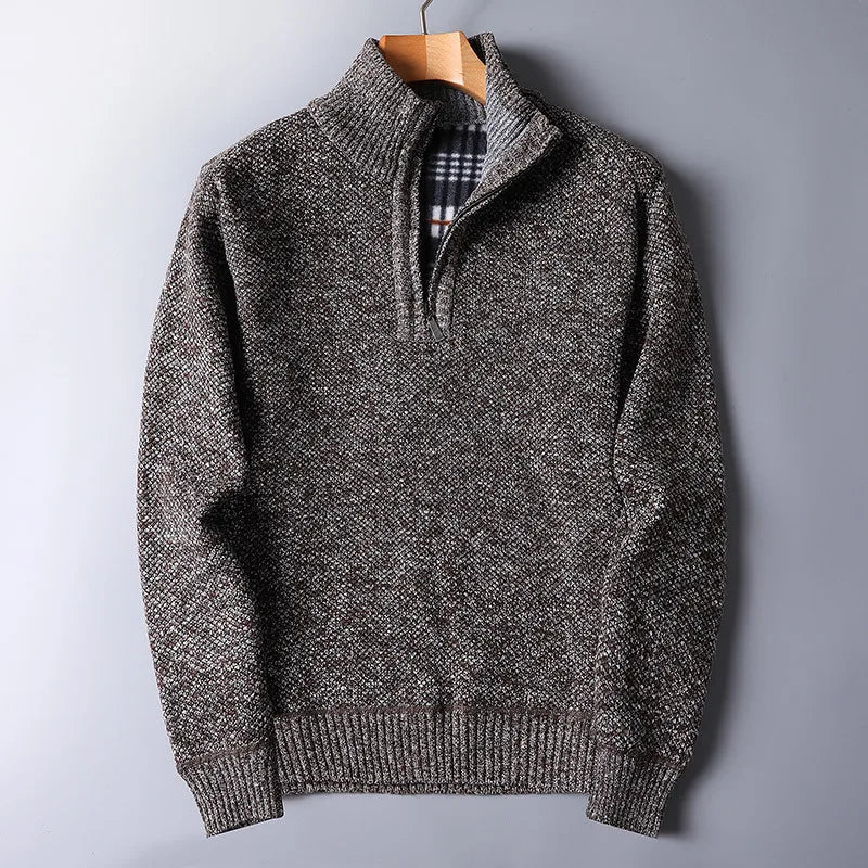 Pull en laine pour homme avec fermeture éclair - Darven