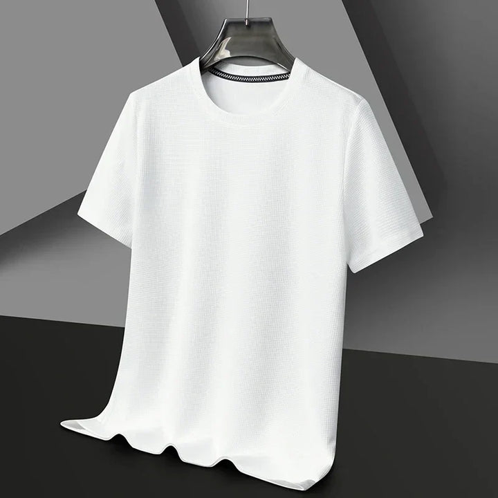T-shirt à manches courtes pour hommes - Texturé & col rond