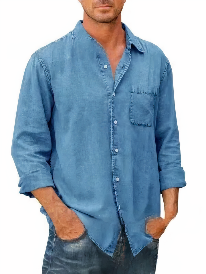 MATEO - Chemise en denim à manches longues