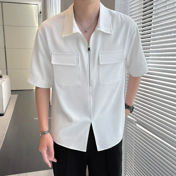 Veste d'extérieur de haute qualité pour hommes avec fermeture éclair