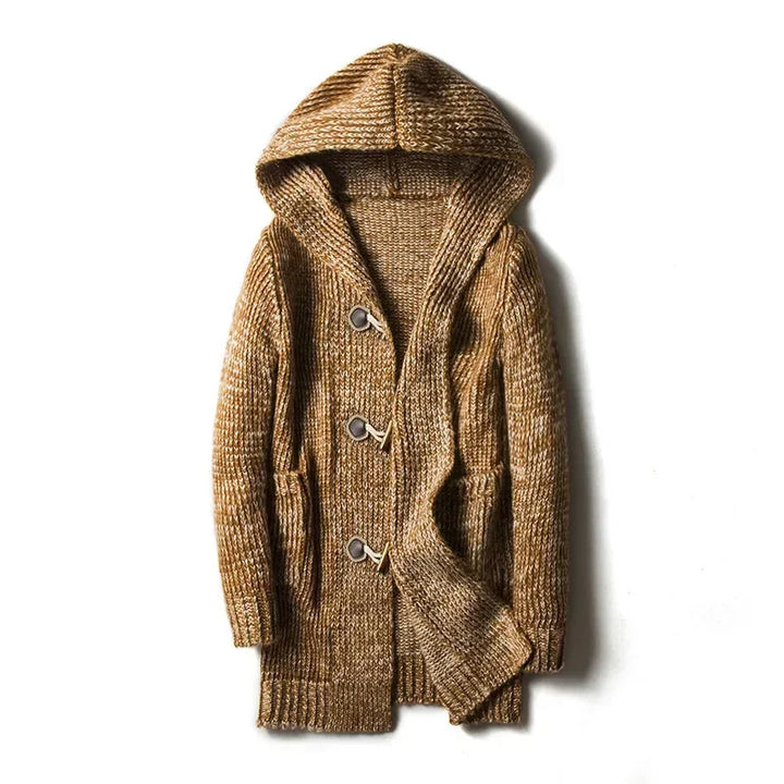 Cardigan à capuche en maille épaisse pour hommes - Marlow