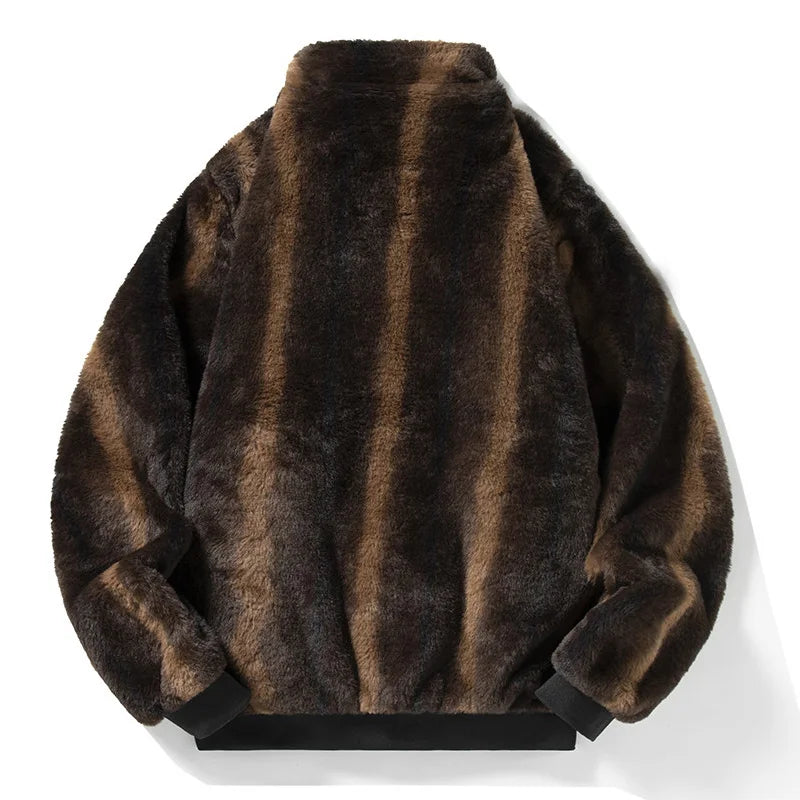 Veste en fourrure synthétique pour homme style luxe - Eryon
