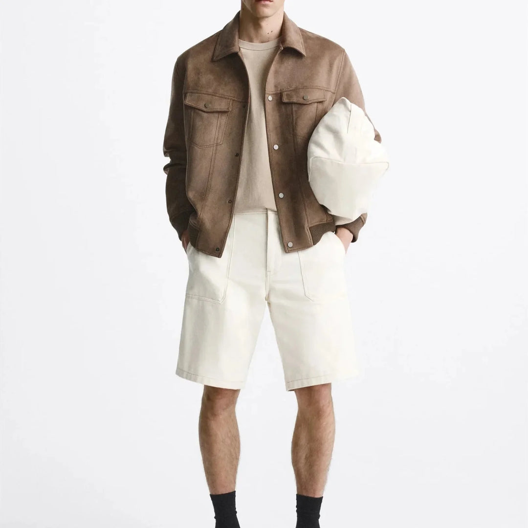 Veste effet daim pour homme - Marceau