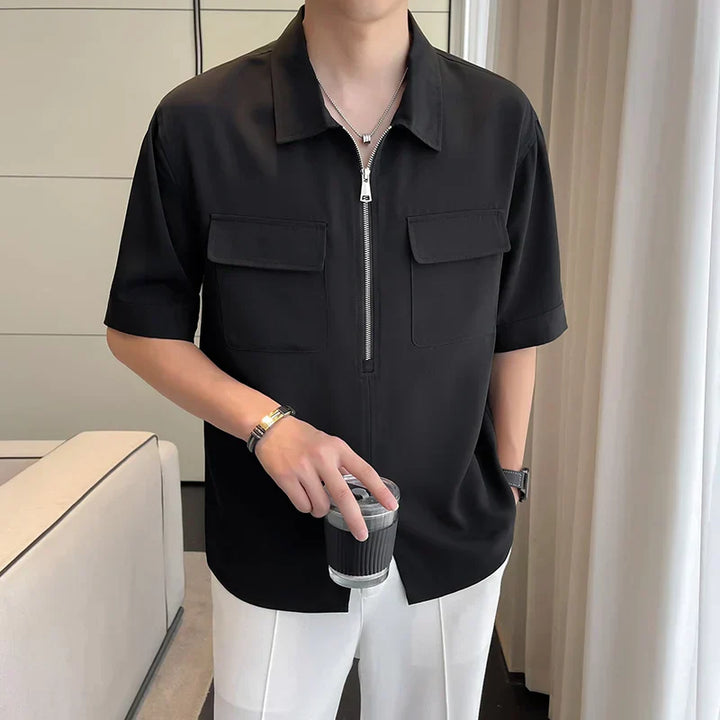 Veste d'extérieur de haute qualité pour hommes avec fermeture éclair