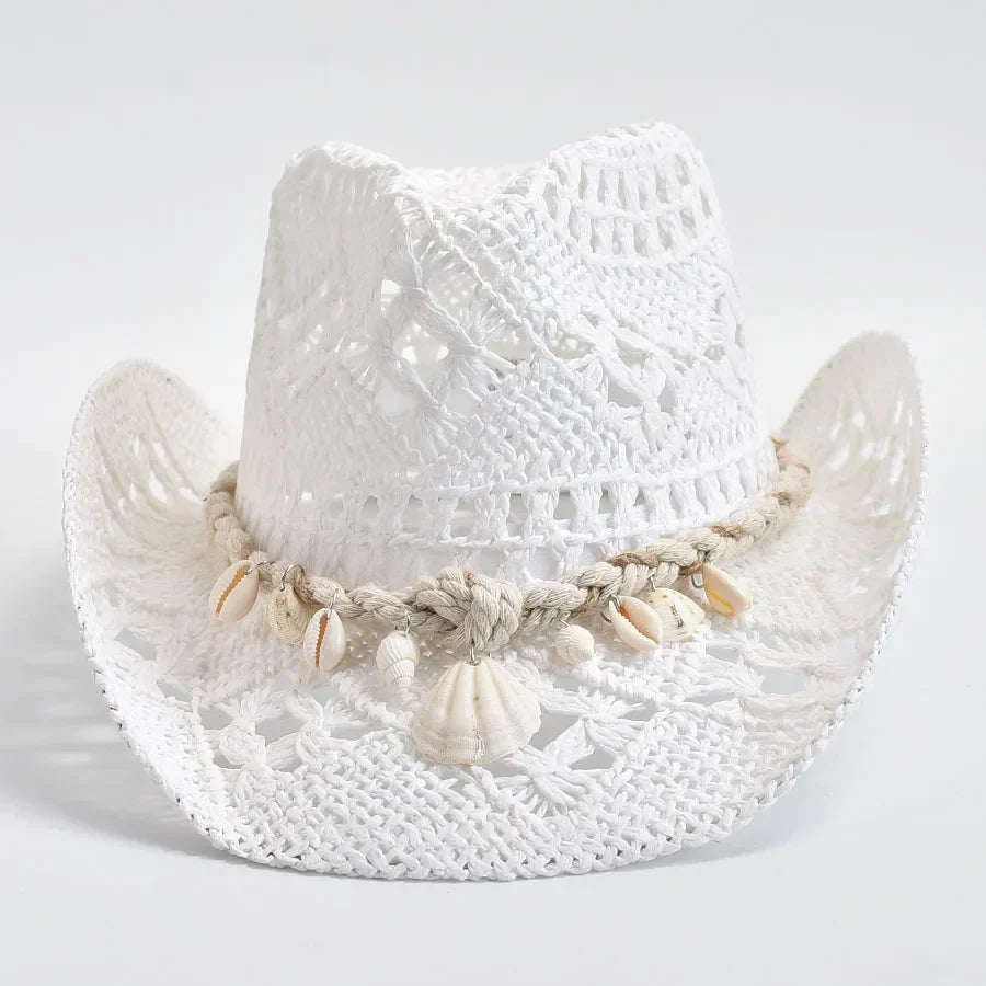 Chapeau de paille Coquillage côtier