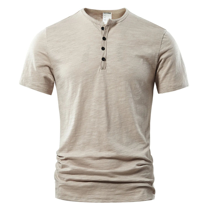 T-shirt Henley pour homme - décontracté et classique