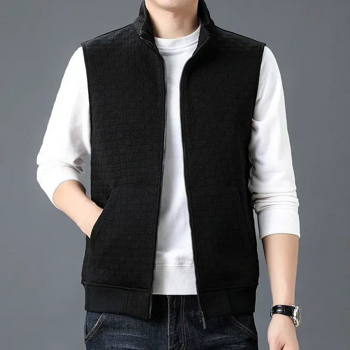 Gilet sans manches en tissu zippé pour homme - Lauffy