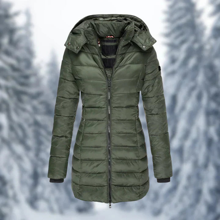 Manteau matelassé léger à capuche pour femmes - Kairi