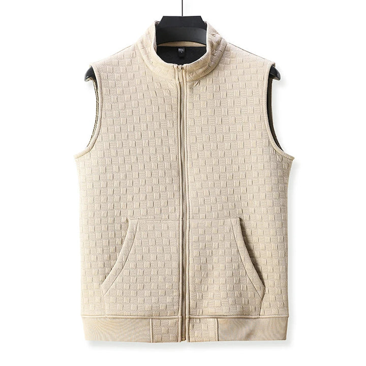 Gilet sans manches en tissu zippé pour homme - Lauffy