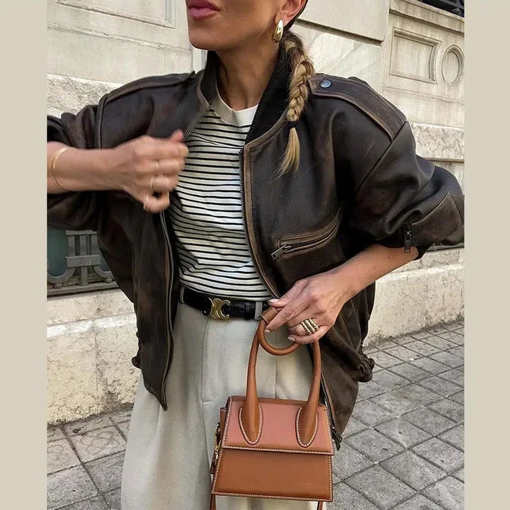 Kelly - Veste de mode avec fermeture éclair sur le devant