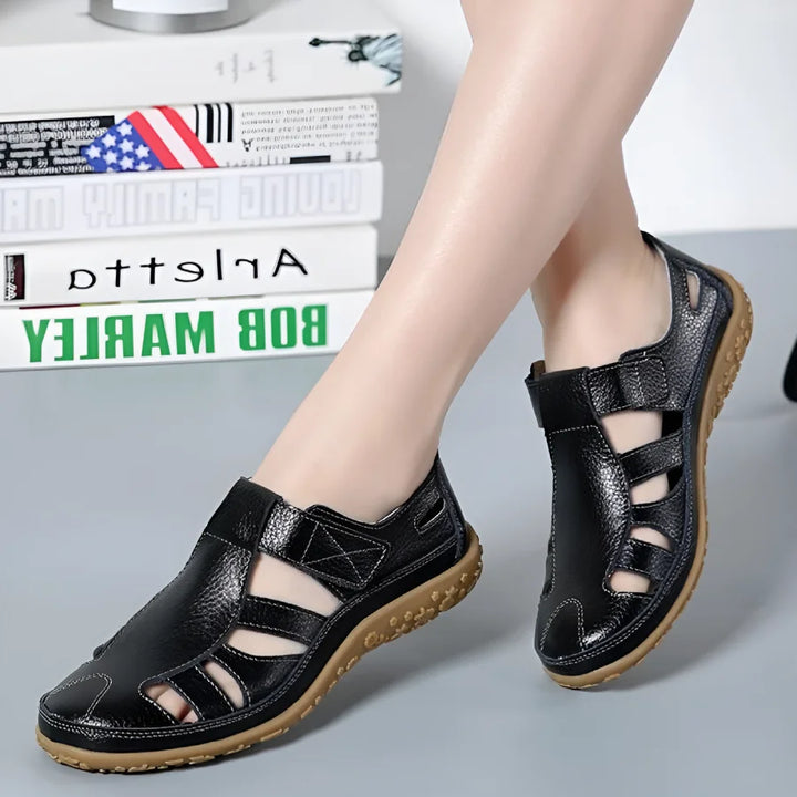 Salas - Sandales Vintage en Cuir Véritable