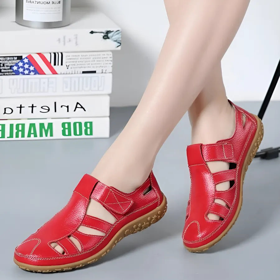 Salas - Sandales Vintage en Cuir Véritable