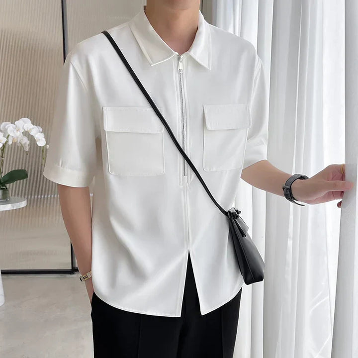 Veste d'extérieur de haute qualité pour hommes avec fermeture éclair
