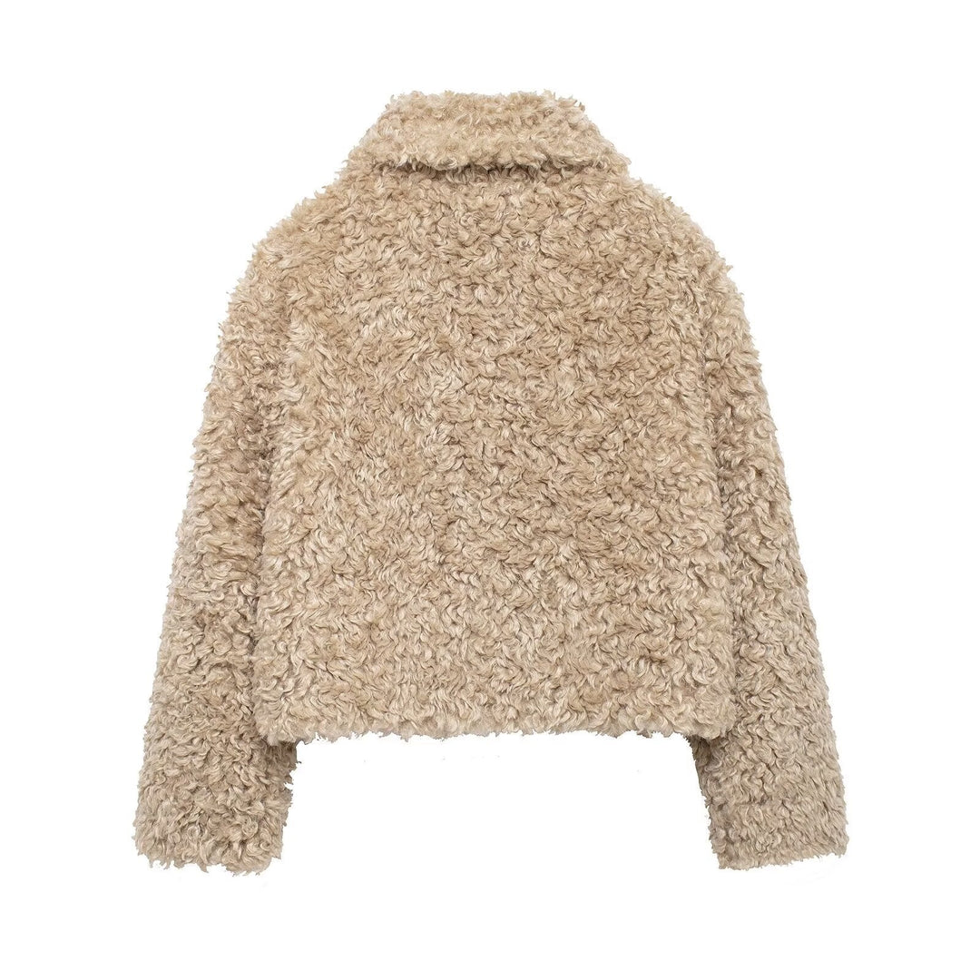 Veste teddy pour femme avec fermeture à boucle - Keren