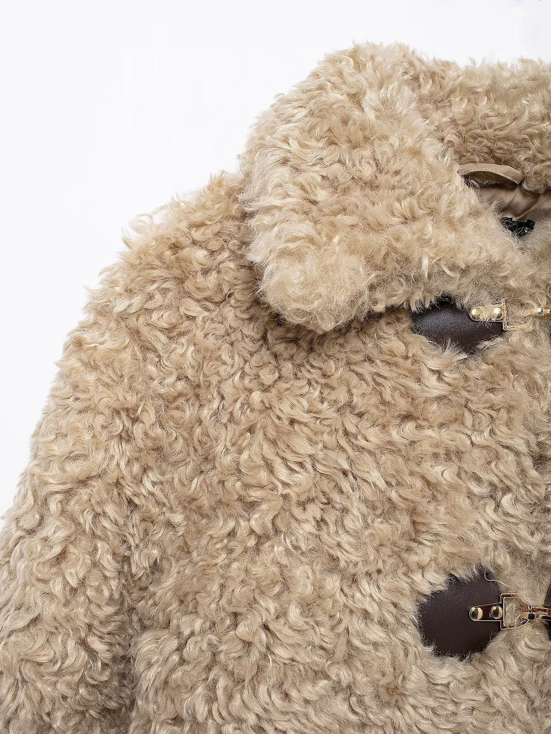 Veste teddy pour femme avec fermeture à boucle - Keren