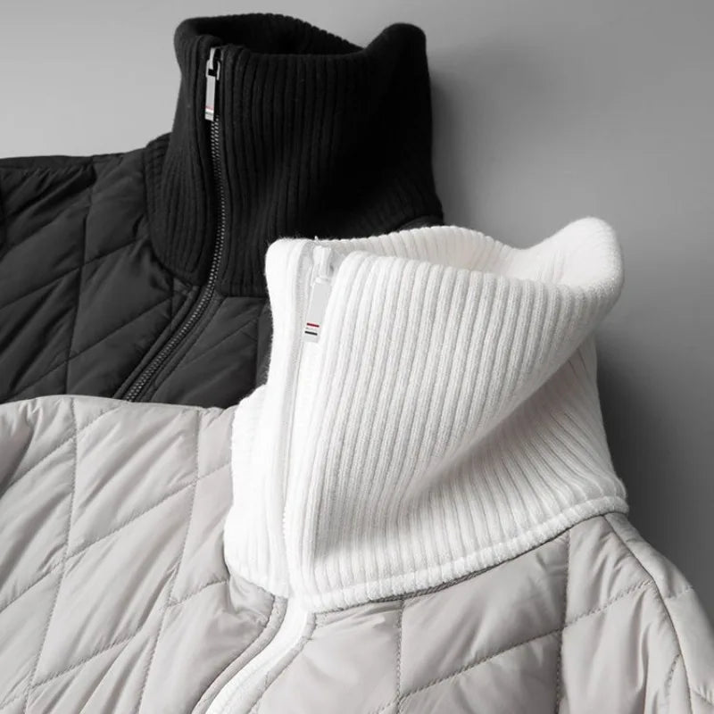 Sweat-shirt zippé matelassé pour hommes - Adam