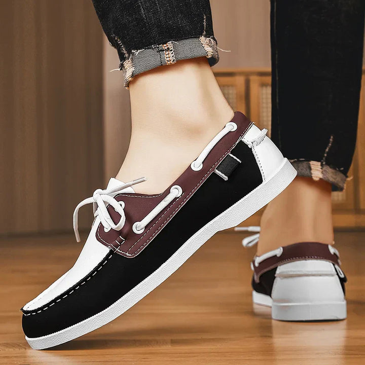 Chaussures de bateau en cuir - Leno