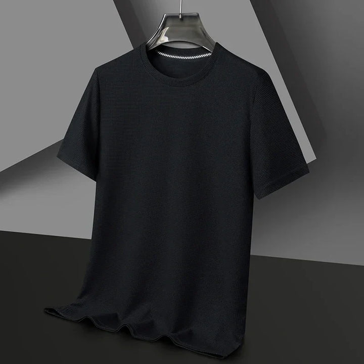 T-shirt à manches courtes pour hommes - Texturé & col rond