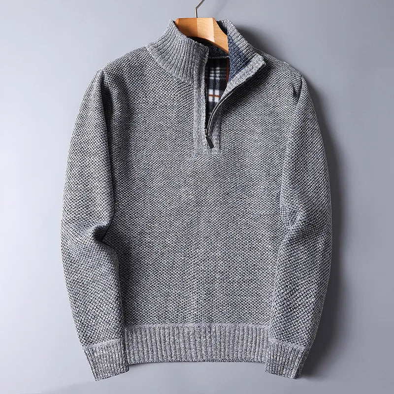 Pull en laine pour homme avec fermeture éclair - Darven