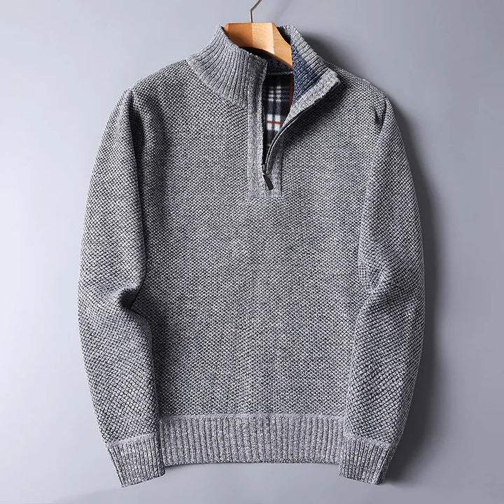 Pull en laine pour homme avec fermeture éclair - Darven