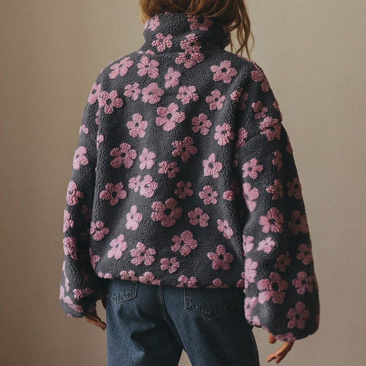 Sweat-shirt polaire pour femmes avec grande poche - Liora