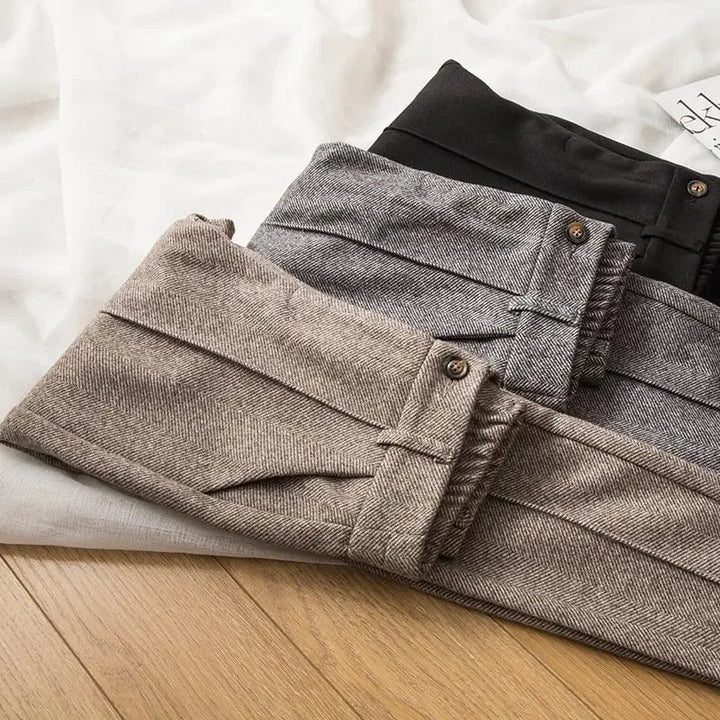 Pantalon taille haute en laine pour femme - Selvia