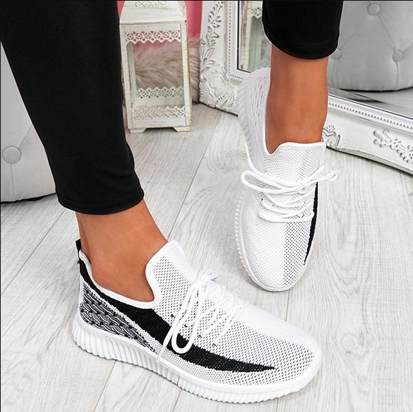 Lora - Chaussures à lacets respirantes pour femmes, pour le confort et le style