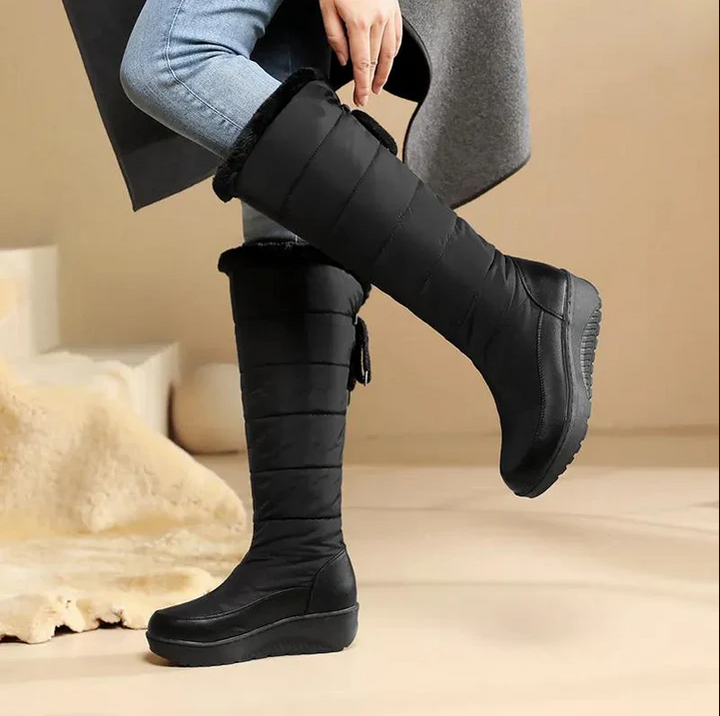 Sofía - Bottes de neige fourrées au genou pour femmes