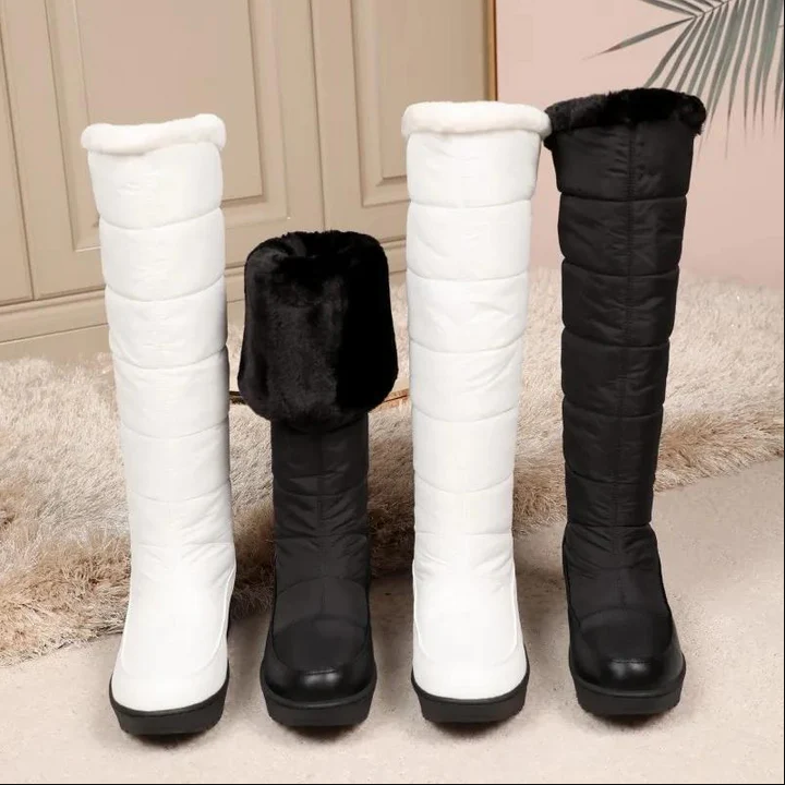 Sofía - Bottes de neige fourrées au genou pour femmes