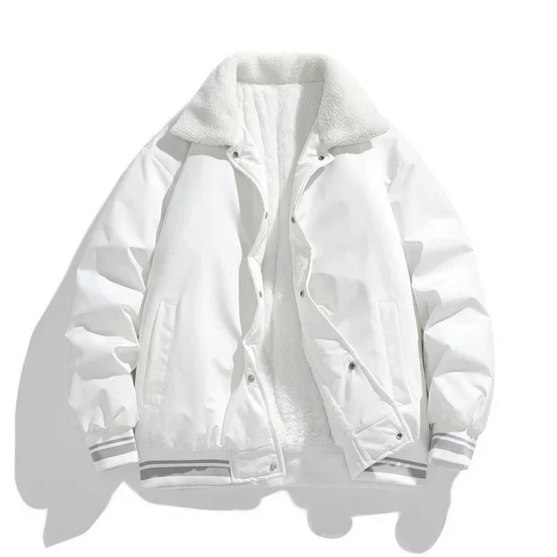 Heiko - Veste d'hiver chaude pour hommes avec col sherpa