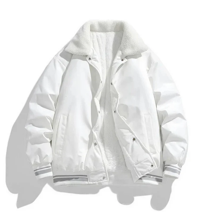 Heiko - Veste d'hiver chaude pour hommes avec col sherpa