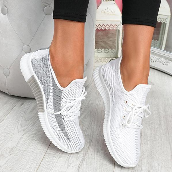 Lora - Chaussures à lacets respirantes pour femmes, pour le confort et le style