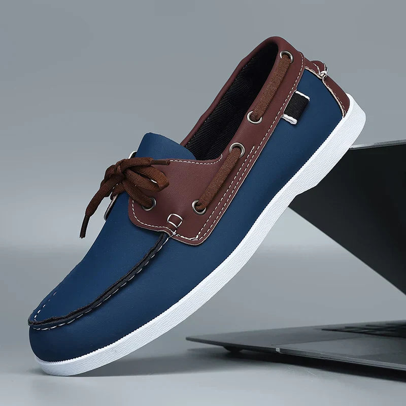 Chaussures de bateau en cuir - Leno