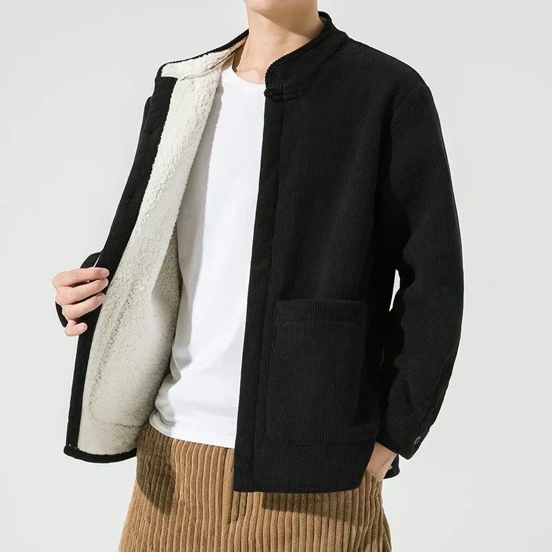 Veste légère en velours côtelé pour hommes avec grandes poches - Boaz