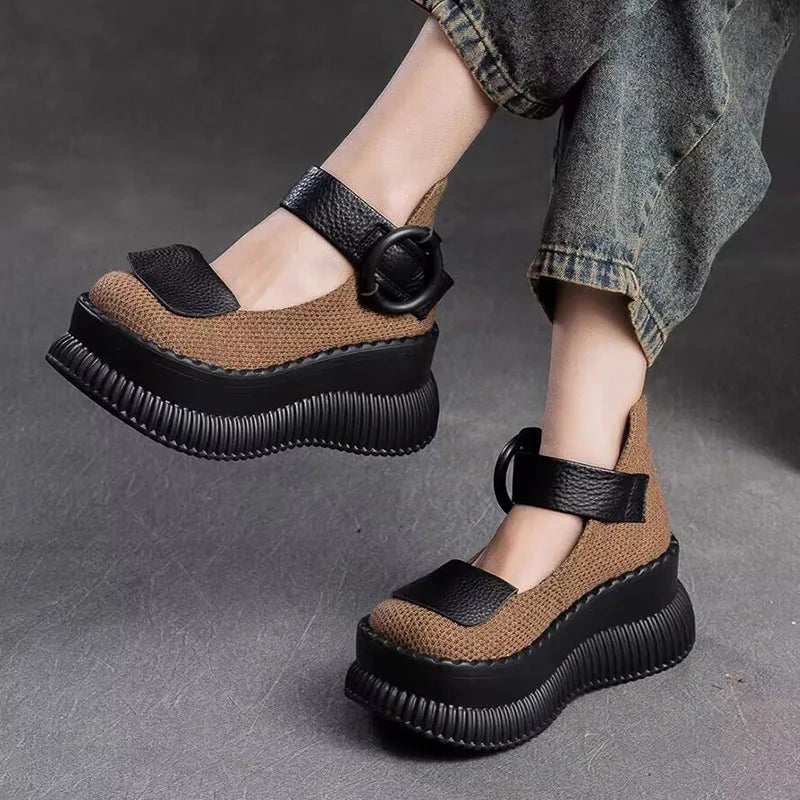 Chaussures à semelles compensées - Rinoa