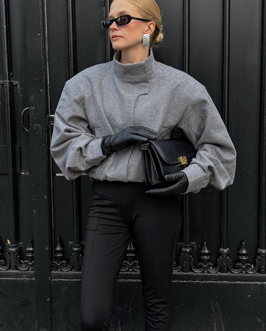 Veste courte à col montant pour femme - Yasmin